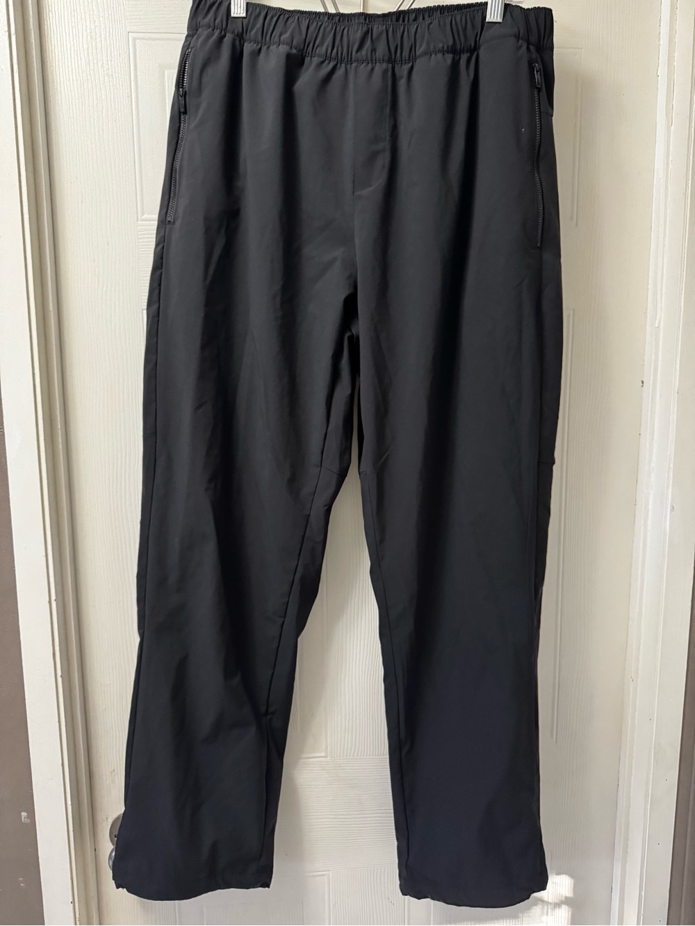 adidas Men's Black Zip-Pocket Joggers